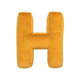 Betty's Home Yellow Velvet Alphabet Cushion