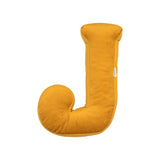 Betty's Home Yellow Velvet Alphabet Cushion