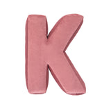 Betty's Home Rose Velvet Alphabet Cushion