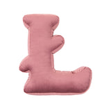 Betty's Home Rose Velvet Alphabet Cushion
