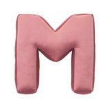Betty's Home Rose Velvet Alphabet Cushion