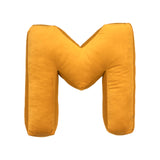 Betty's Home Yellow Velvet Alphabet Cushion