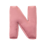 Betty's Home Rose Velvet Alphabet Cushion