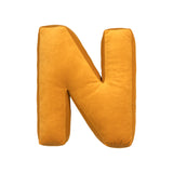 Betty's Home Yellow Velvet Alphabet Cushion