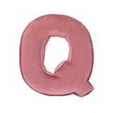 Betty's Home Rose Velvet Alphabet Cushion