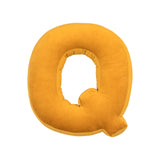Betty's Home Yellow Velvet Alphabet Cushion