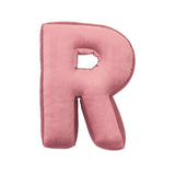 Betty's Home Rose Velvet Alphabet Cushion