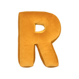 Betty's Home Yellow Velvet Alphabet Cushion