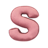 Betty's Home Rose Velvet Alphabet Cushion