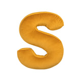Betty's Home Yellow Velvet Alphabet Cushion