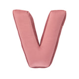 Betty's Home Rose Velvet Alphabet Cushion