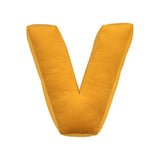 Betty's Home Yellow Velvet Alphabet Cushion
