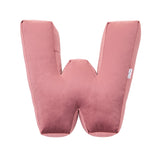 Betty's Home Rose Velvet Alphabet Cushion