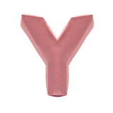 Betty's Home Rose Velvet Alphabet Cushion