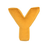 Betty's Home Yellow Velvet Alphabet Cushion