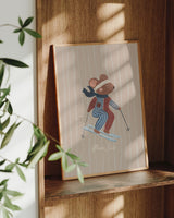 Hit The Slopes - Mouse Art Print