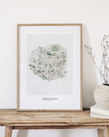 Cheltenham Street - Map Art Print