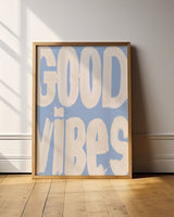 Good Vibes' - Word Art Print