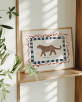 Be You - Jaguar Art Print Indigo