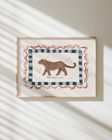 Be You - Jaguar Art Print Indigo