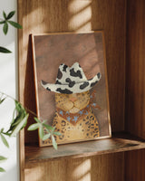 Howdy- Leopard Cow Print Hat Print