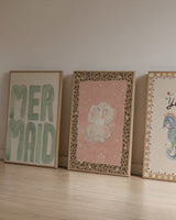 Mermaid' - Word Art Print