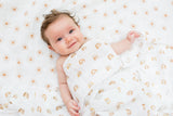 Lulujo - 2 Pack Cotton Swaddles - Rainbows / Suns (100cm x100cm)