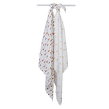 Lulujo - 2 Pack Cotton Swaddles - Barnyard / Hens & Chicks (100cm x100cm)