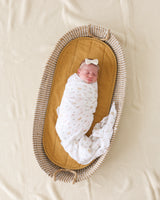 Lulujo - 2 Pack Cotton Swaddles - Kitty Cat / Flower Field (100cm x100cm)