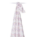 Lulujo - Muslin Swaddle - Unicorns (120cm x 120cm)