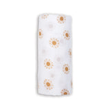 Lulujo - Muslin Swaddle - Suns (100cm x 100cm)