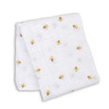 Lulujo - Muslin Swaddle - Bees (100cm x 100cm)