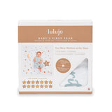Lulujo - Single Cotton Swaddle & Cards Gift Set- Written In The Stars