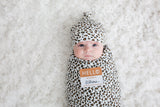 Lulujo - Bamboo Hat and Swaddle Blanket Gift Set - Leopard