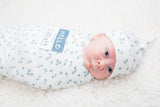 Lulujo - Bamboo Hat and Swaddle Blanket Gift Set - Blueberries