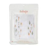 Lulujo - Cotton Fitted Cot  Sheet - Fish (135cm x 70cm)