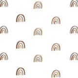 Lulujo - Cotton Fitted Crib Sheet - Rainbows (81cm x 43cm)