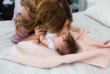 Lulujo -  Waffle Blanket - Ballet Slipper