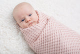 Lulujo -  Waffle Blanket - Ballet Slipper