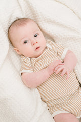 Lulujo -  Waffle Blanket - Cream Vanilla