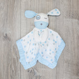 Lulujo - Cotton Muslin Lovie - Blue Puppy