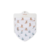 Lulujo - 2 pack Bandana Bib - Vintage Bear & Sailboats