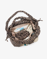 Luna Drawstring Changing Tote Leopard Print