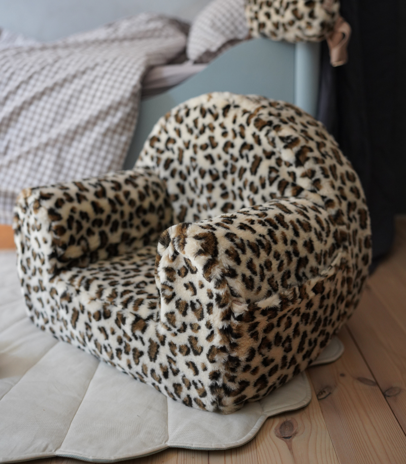 Toddler Boucle Chair - Leopard