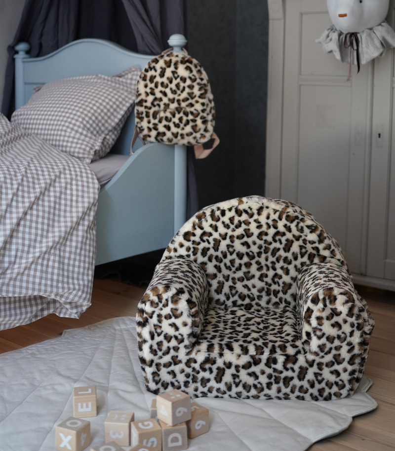 Toddler Boucle Chair - Leopard