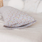 MINICAMP Full Body Maternity Pillow with Organic Floral Print Cover