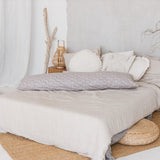 MINICAMP Full Body Maternity Pillow with Organic Floral Print Cover