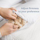 MINICAMP C-Shape Nursing & Pregnancy Pillow with Organic Grey Cover | Kapok or PES Filling