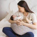 MINICAMP C-Shape Nursing & Pregnancy Pillow with Organic Grey Cover | Kapok or PES Filling