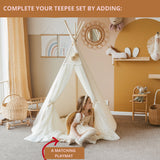 MINICAMP Fairy Kids Play Tent With Tulle in Ecru
